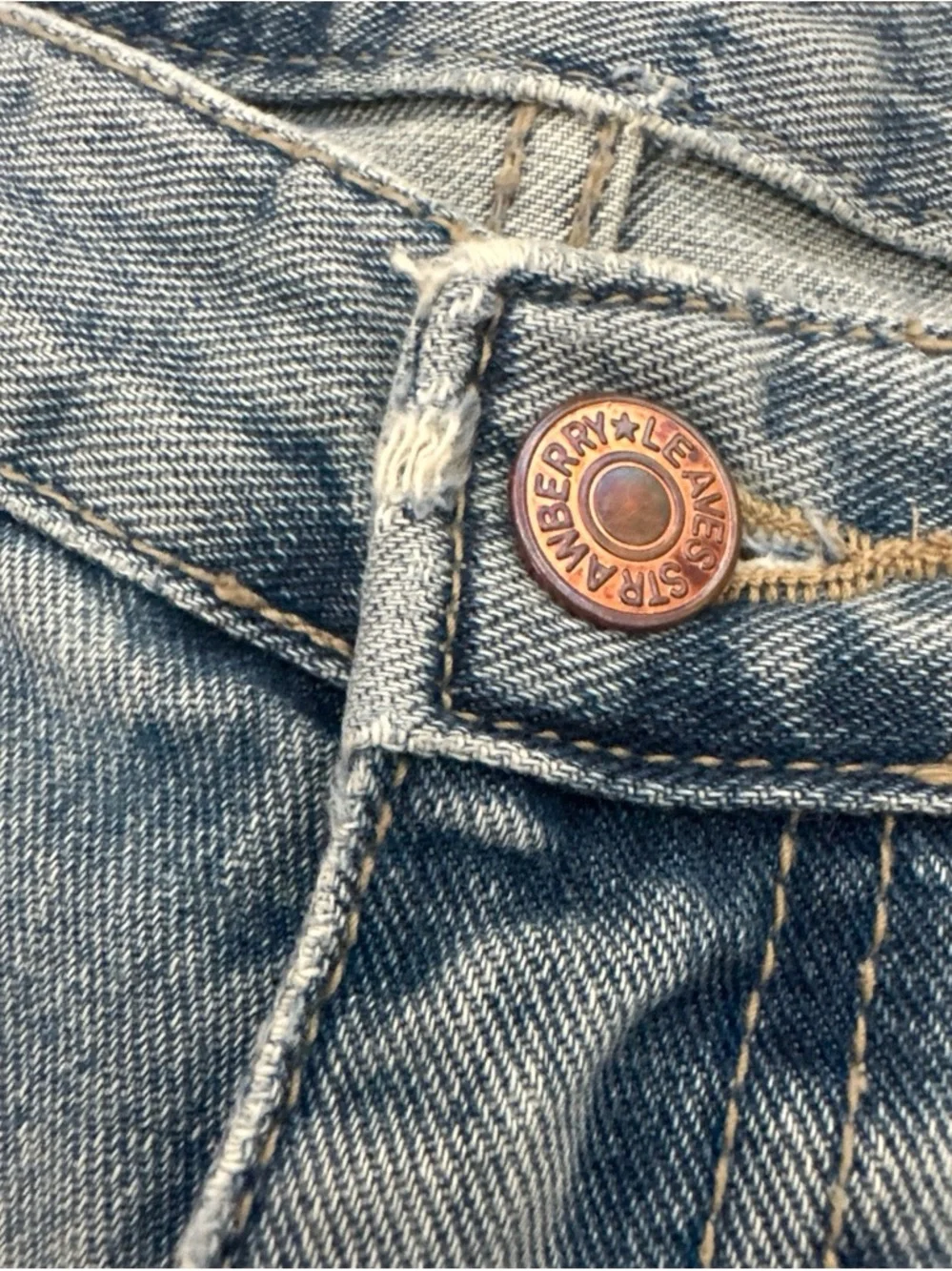 Women’s Washed Blue Denim Shorts